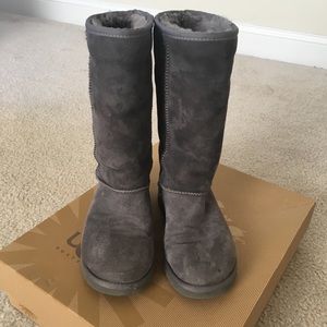 Classic Gray Tall Ugg Boots